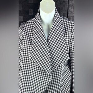 Shein Checkered Open front blazer  See disc for size. US 8/10